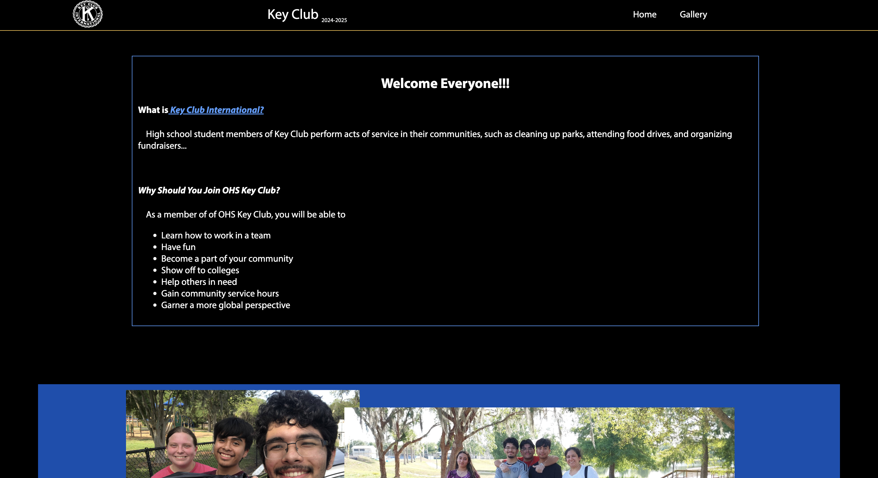 OHS Key Club Website